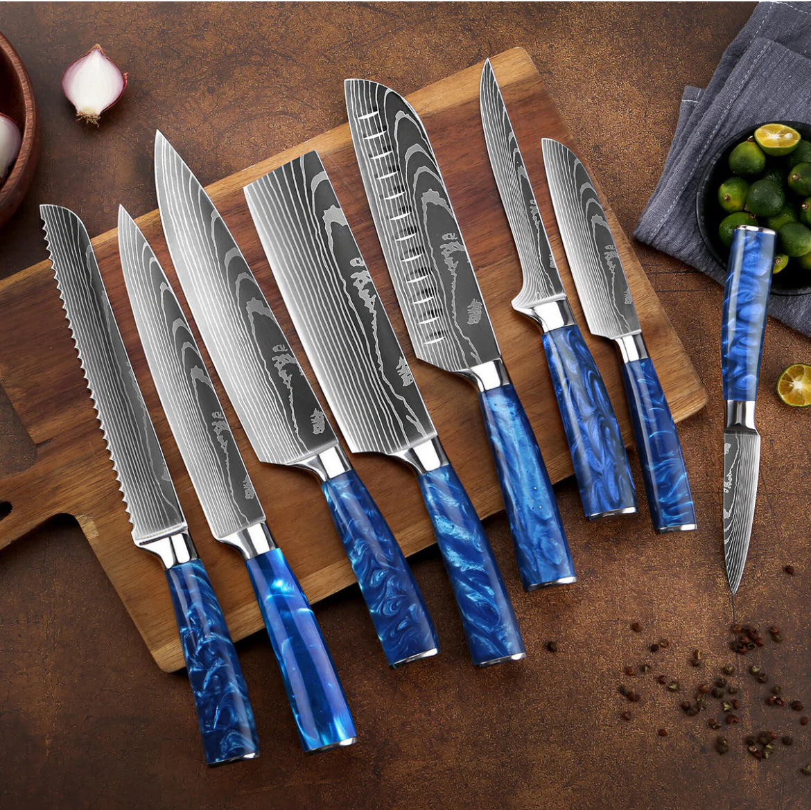 Set di coltelli in acciaio INOX