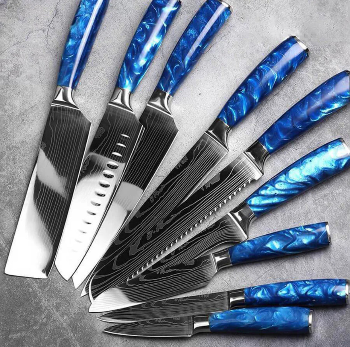 Set di coltelli in acciaio INOX