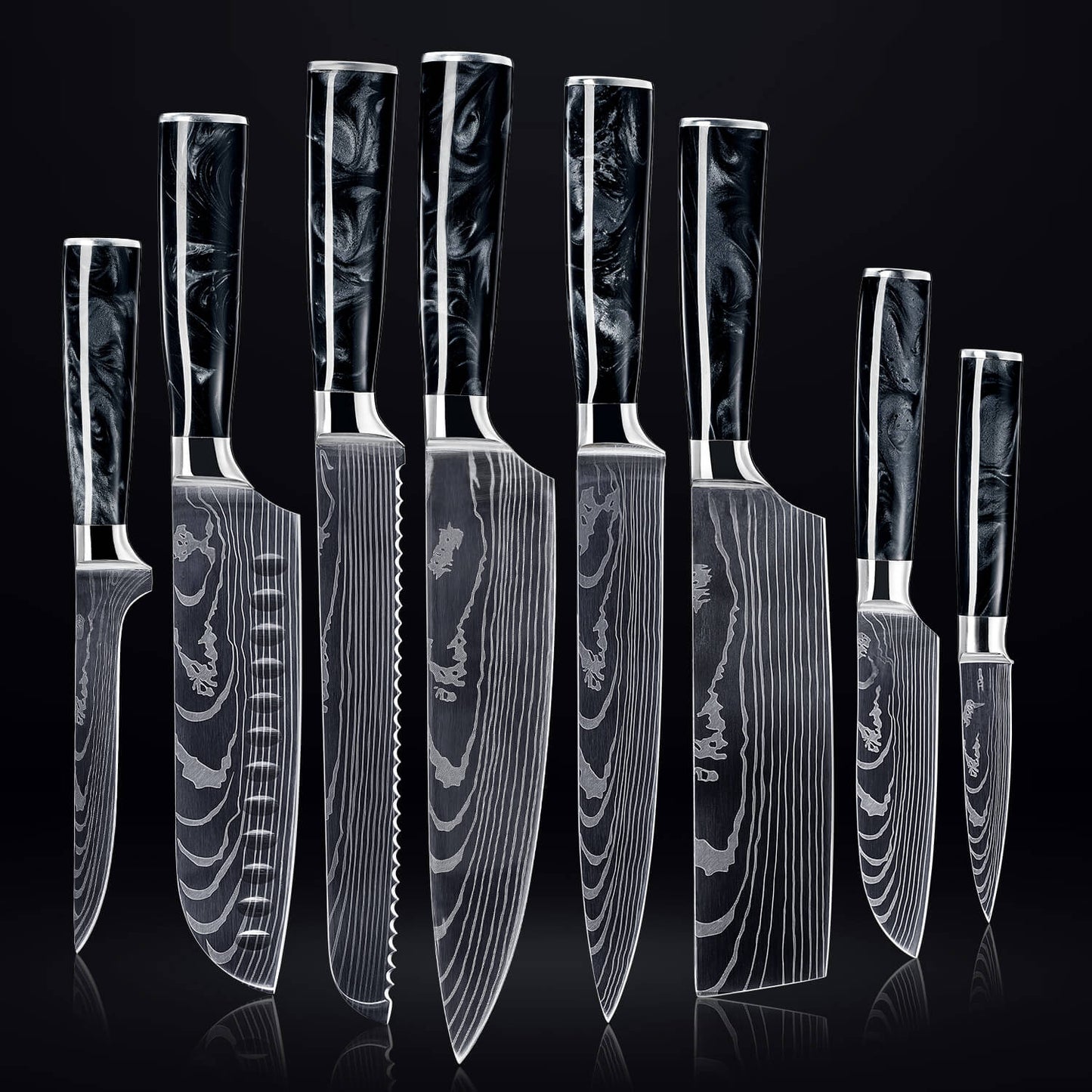 Set di coltelli in acciaio INOX