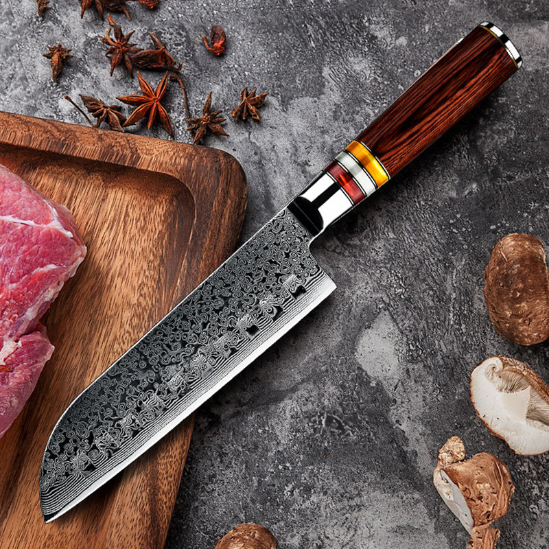 Santoku in acciaio INOX damascato