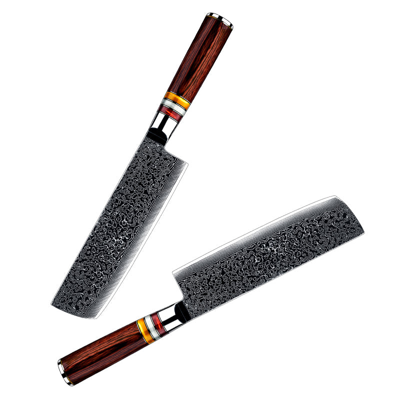 Nakiri in acciaio INOX damascato