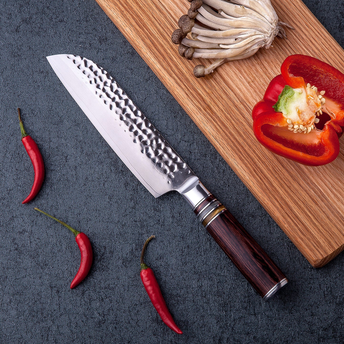 Santoku in acciaio INOX damascato