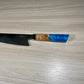 Kiritsuke Santoku con manico multicolore