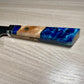 Kiritsuke Santoku con manico multicolore