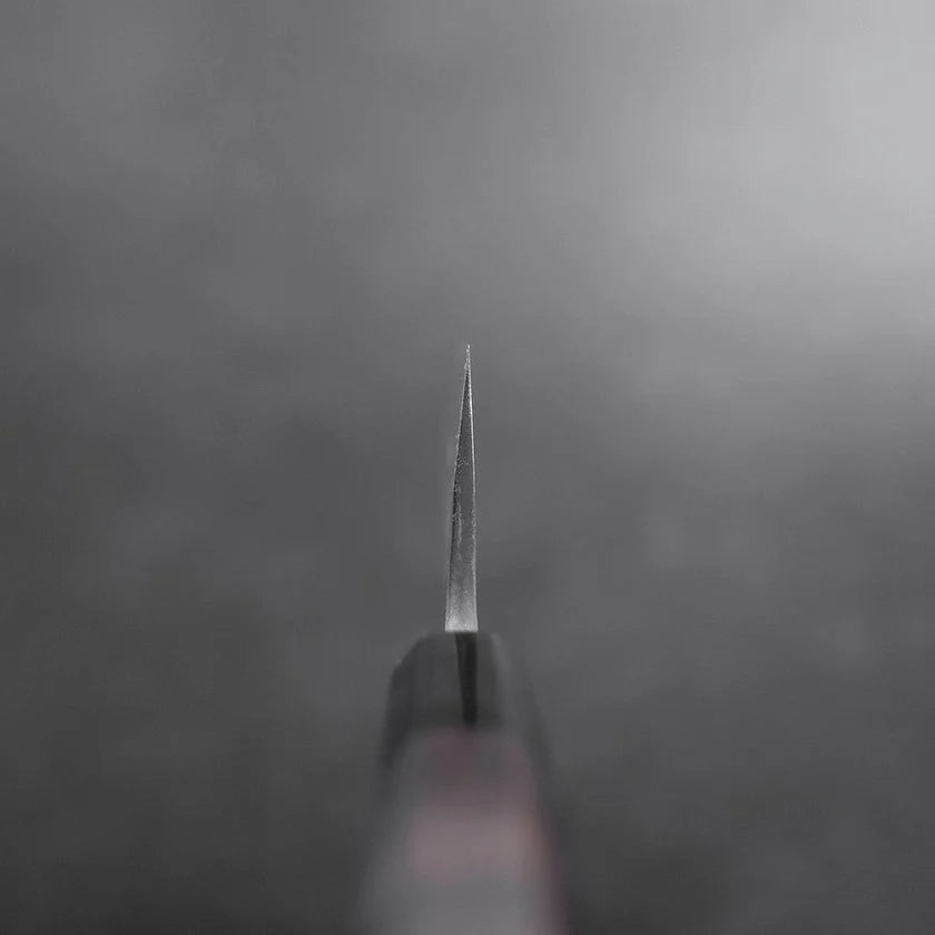 Gyuto in acciaio Aogami #2 Damascus Chokin Drago con Manico in Ebano e Corno di Bufalo