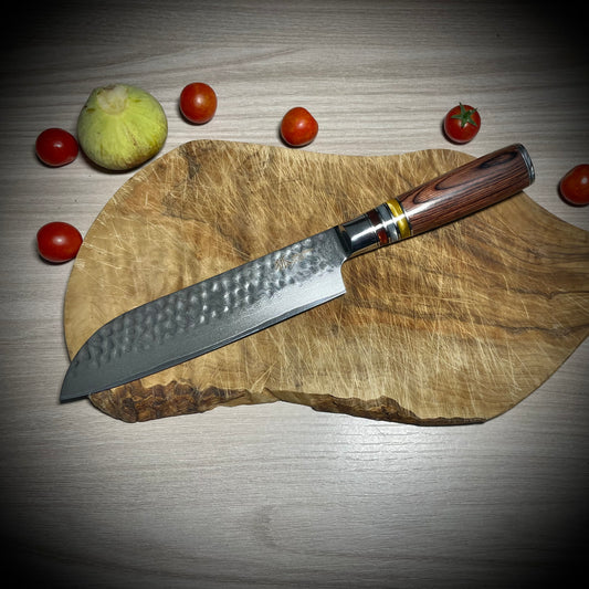 Santoku in acciaio INOX damascato