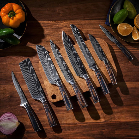 Set di coltelli in acciaio INOX