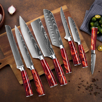 Set di coltelli in acciaio INOX