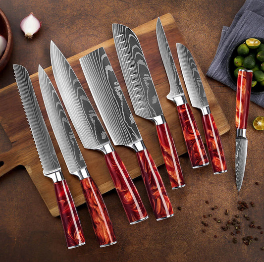 Set di coltelli in acciaio INOX