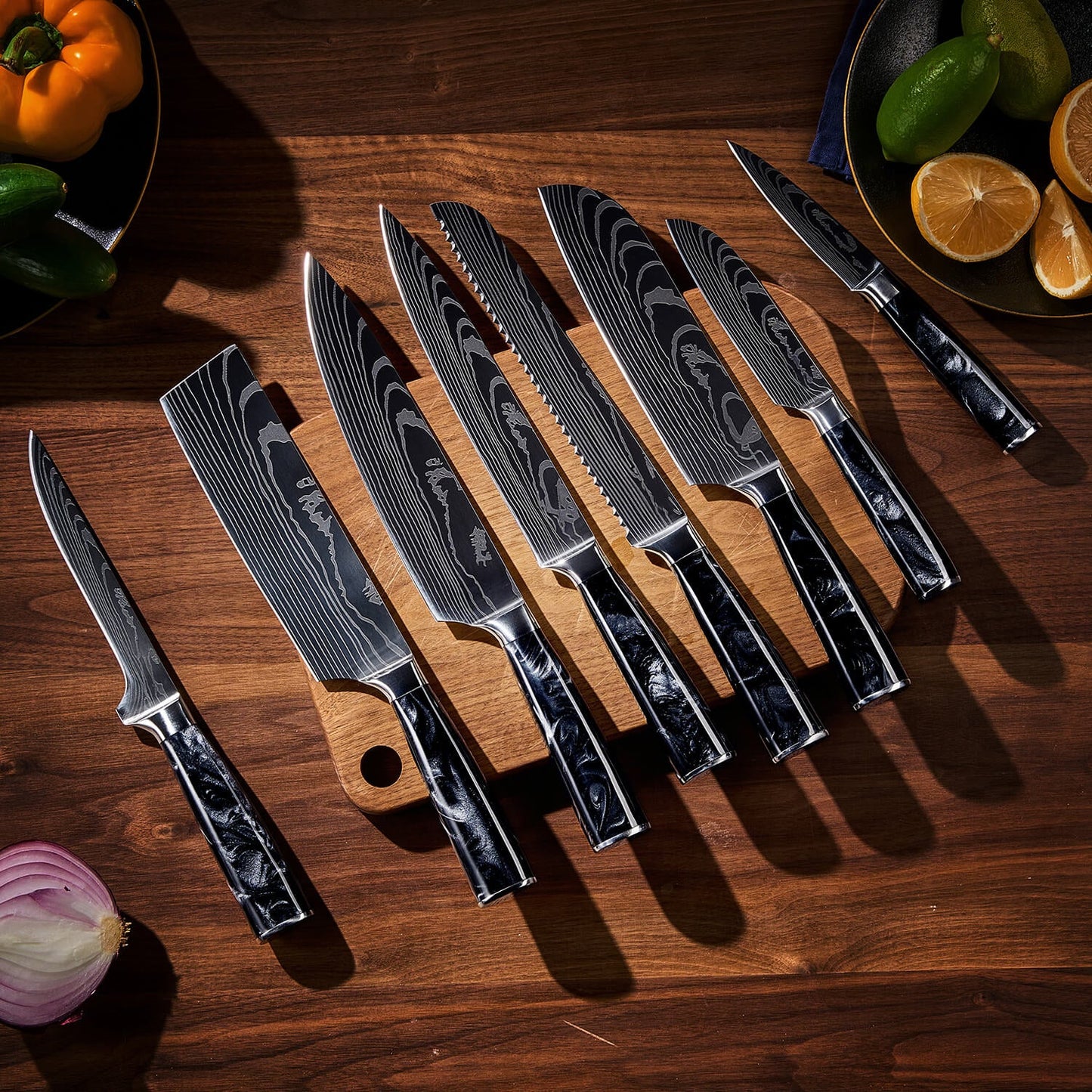 Set di coltelli in acciaio INOX