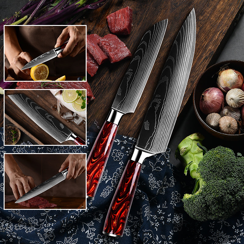 Set di coltelli in acciaio INOX
