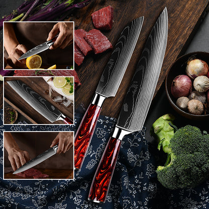 Set di coltelli in acciaio INOX