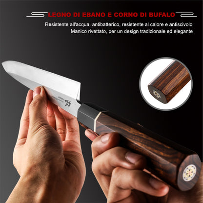 Yanagiba tradizionale INOX - marrone chiaro