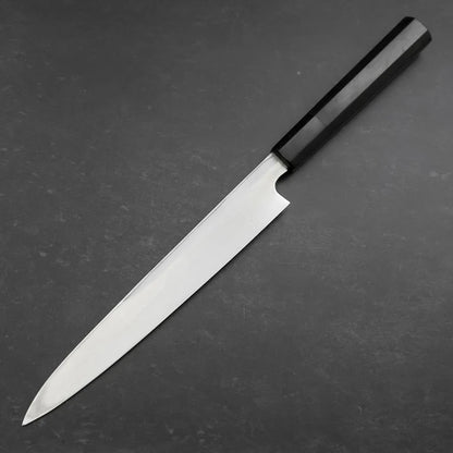 Yanagiba in acciaio Aogami #2 con Manico in Ebano e Corno di Bufalo