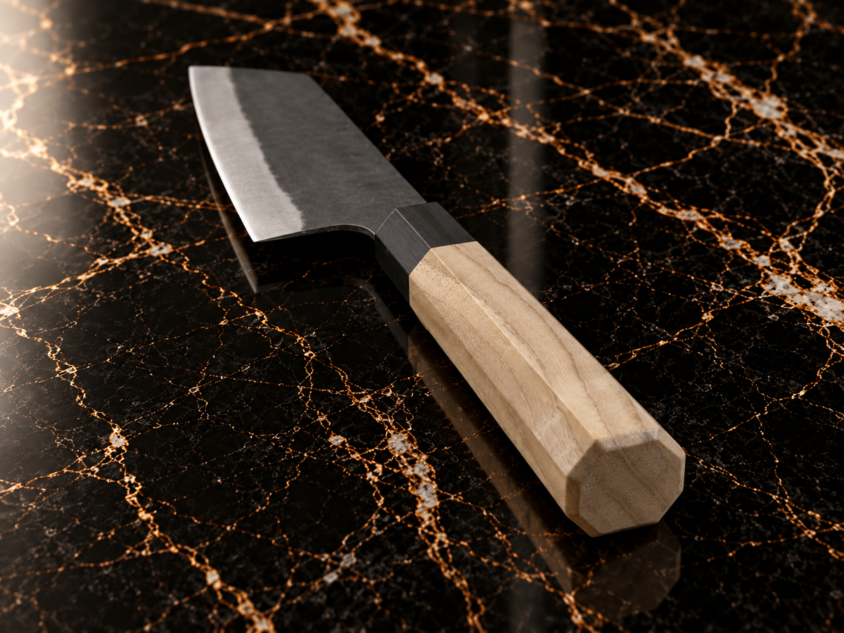Bunka professionale in acciaio Aogami #2 con manico ottagonale
