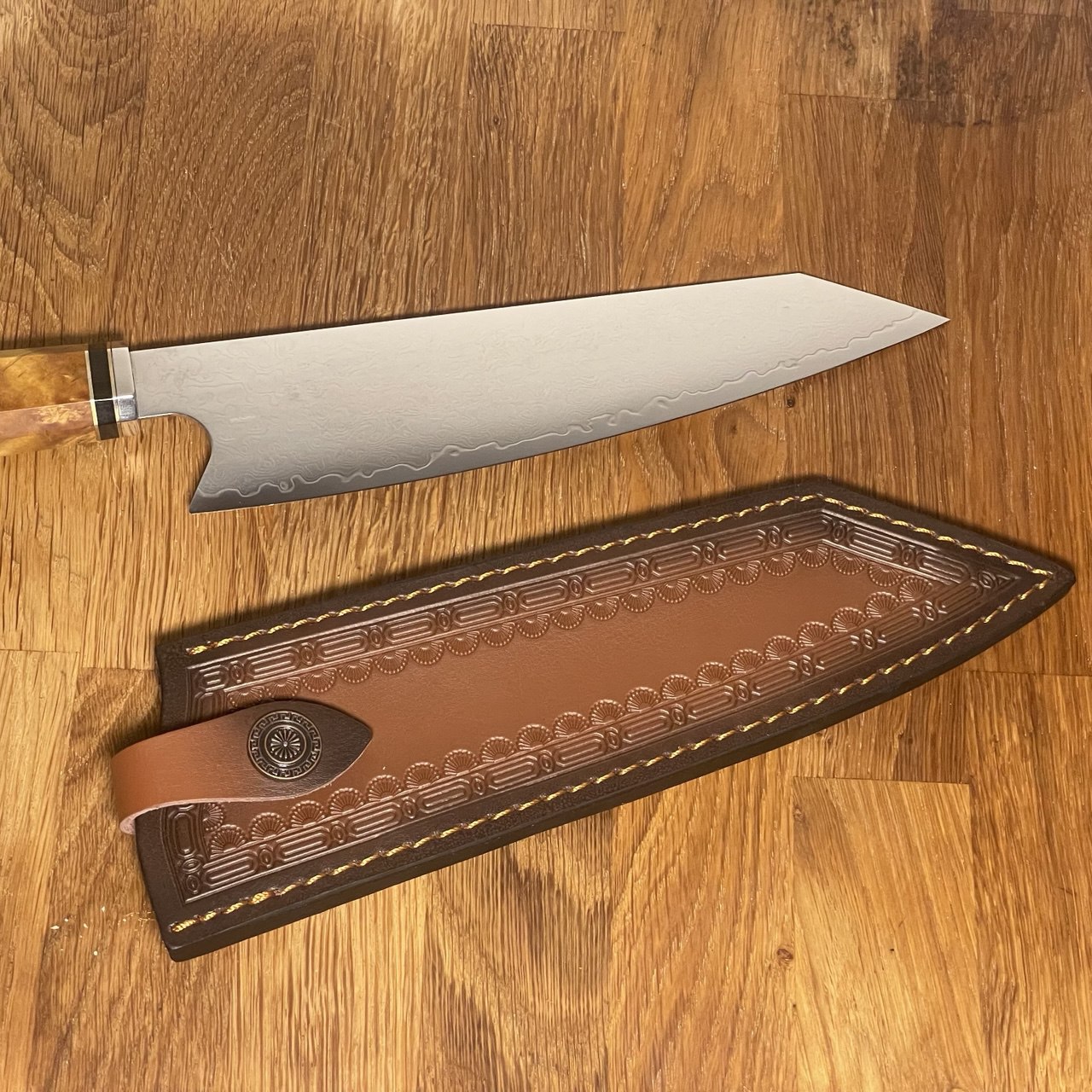 Custodia in pelle - Kiritsuke Santoku