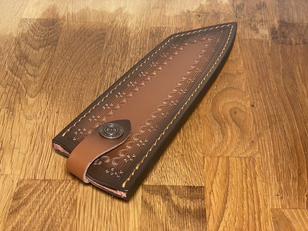 Custodia in pelle - Kiritsuke Santoku