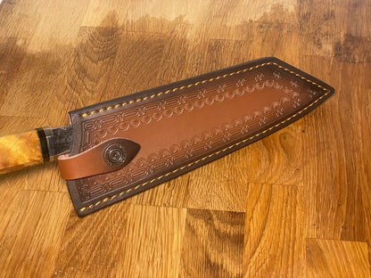 Custodia in pelle - Kiritsuke Santoku