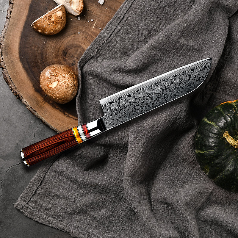 Santoku in acciaio INOX damascato