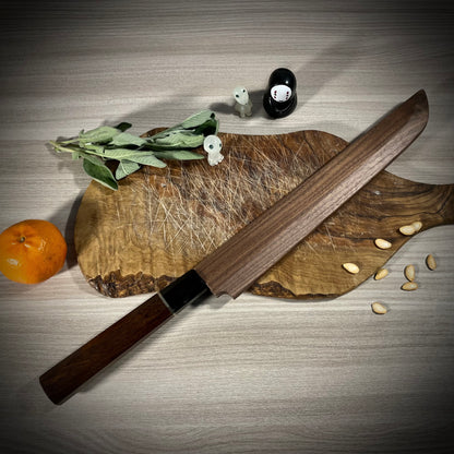 Coltello da sushi Sakimaru con custodia in legno