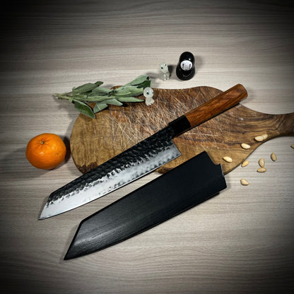 Kiritsuke Santoku in acciaio AUS-10 con manico in legno