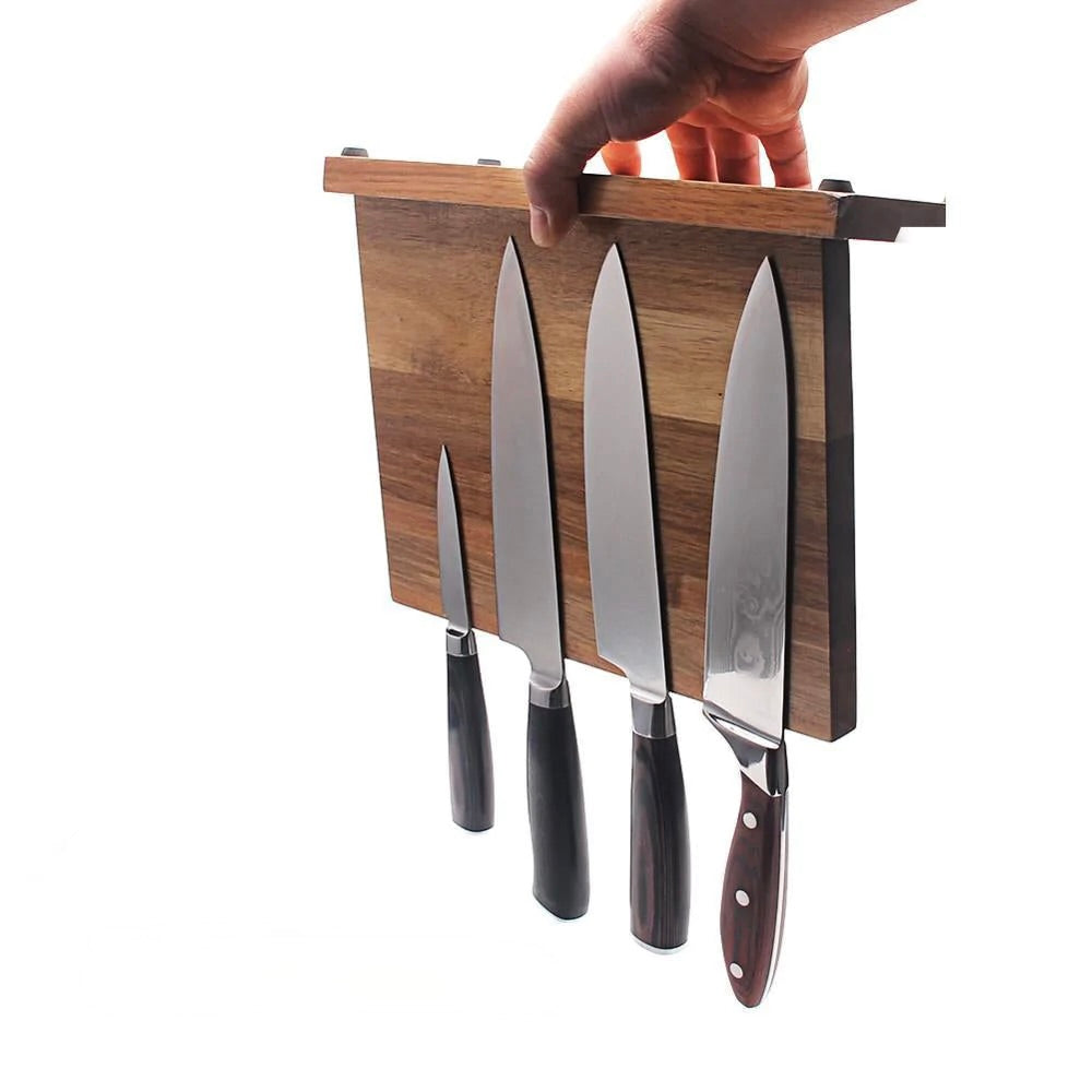 Ceppo porta coltelli magnetico che regge 6 coltelli anche a testa in giù