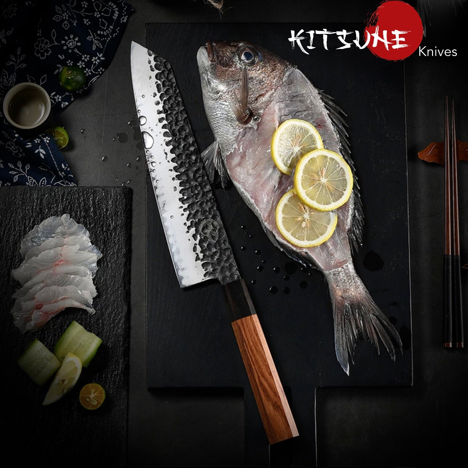 Kiritruke Santoku in acciaio giapponese